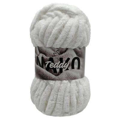 Nako Teddy 208 Beyaz El Örgü İpi 200 Gr. - 1