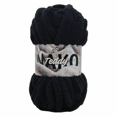 Nako Teddy 217 Siyah El Örgü İpi 200 Gr. - 1