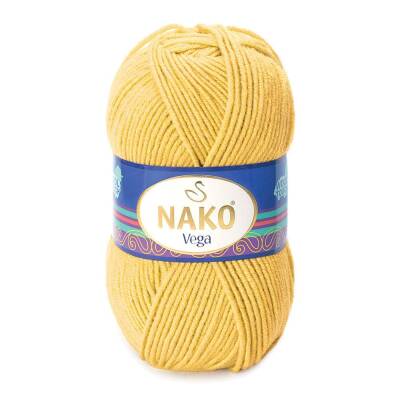 Nako Vega 10598 Sarı El Örgü İpi 100 Gr. - 1