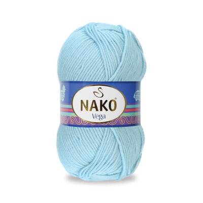 Nako Vega 10640 Pastel Mavi El Örgü İpi 100 Gr. - 1