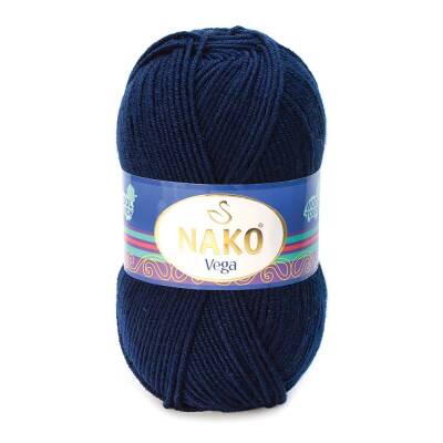 Nako Vega 1138 Lacivert El Örgü İpi 100 Gr. - 1