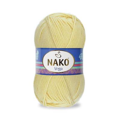 Nako Vega 11599 Açık Sarı El Örgü İpi 100 Gr. - 1