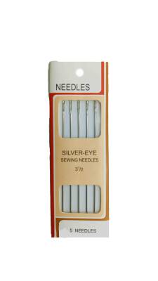 Needles Silver Eye Sewing Needles 3½ (Needles Yorgan İğnesi) - 1