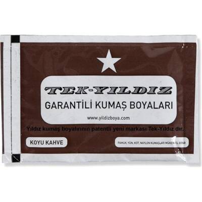 Tek Yıldız Kumas Boyası Kahve - 1